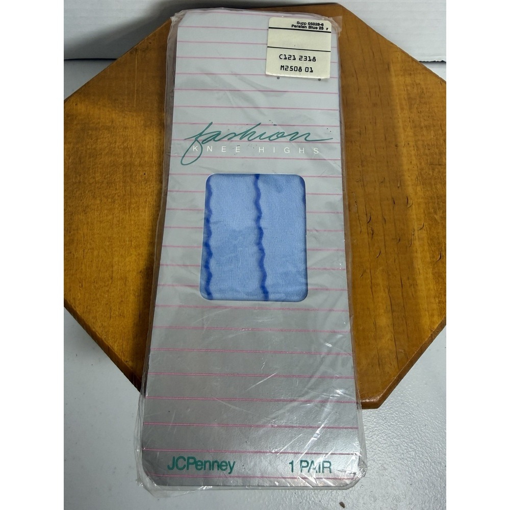JCPenney Knee High Socks‎ Persian Blue One Size 1 Pair